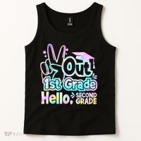 Peace Out 1st Grade Hello Second Grade First Grade Graduate Tank Top thumb 2