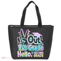 Peace Out 1st Grade Hello Second Grade First Grade Graduate Tote Bag thumb 0