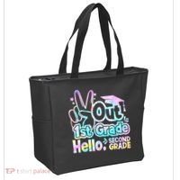 Peace Out 1st Grade Hello Second Grade First Grade Graduate Tote Bag thumb 2