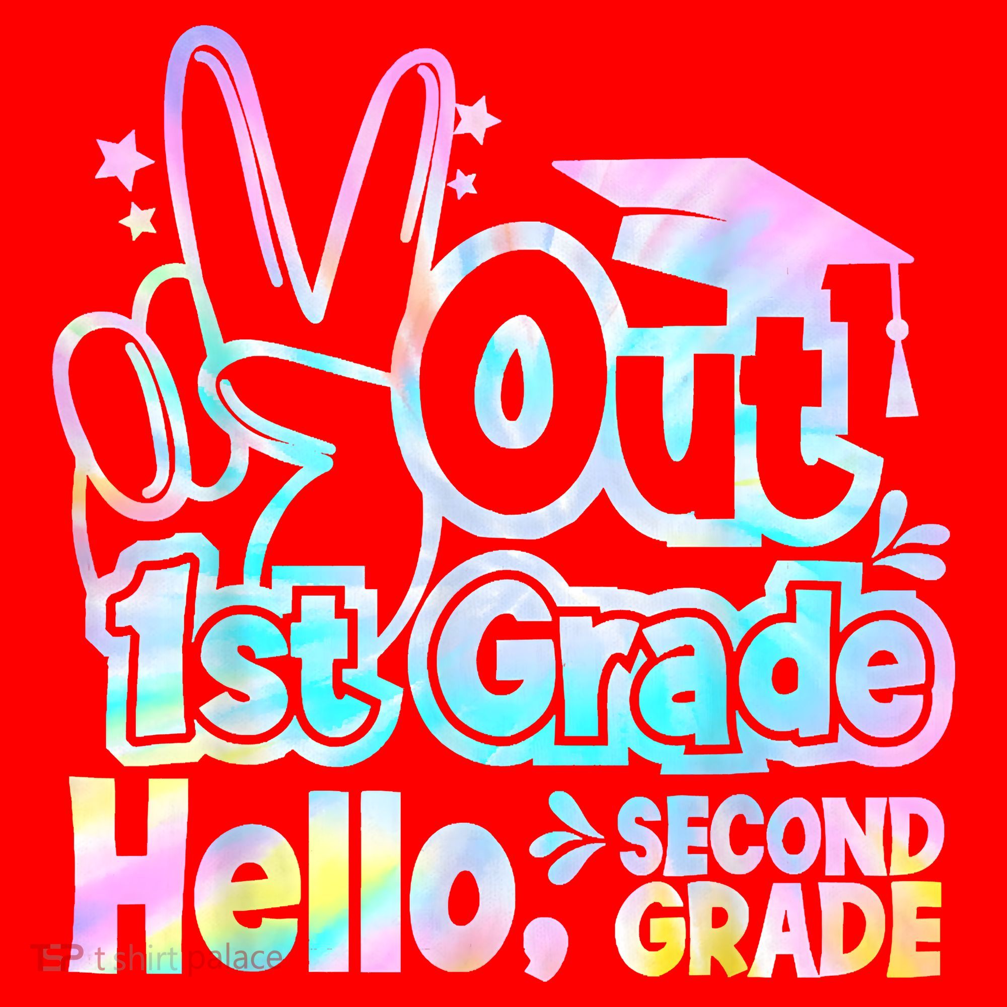 Peace Out 1st Grade Hello Second Grade First Grade Graduate Santa Hat