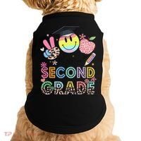 Peace Out 2nd Second Grade Graduation Last Day Of School Doggie Tank thumb 0