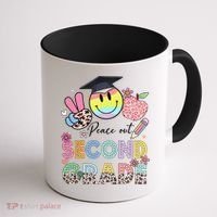Peace Out 2nd Second Grade Graduation Last Day Of School Coffee Mug thumb 1