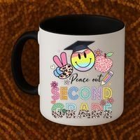 Peace Out 2nd Second Grade Graduation Last Day Of School Coffee Mug thumb 2