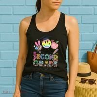 Peace Out 2nd Second Grade Graduation Last Day Of School Women's Tank Top thumb 2