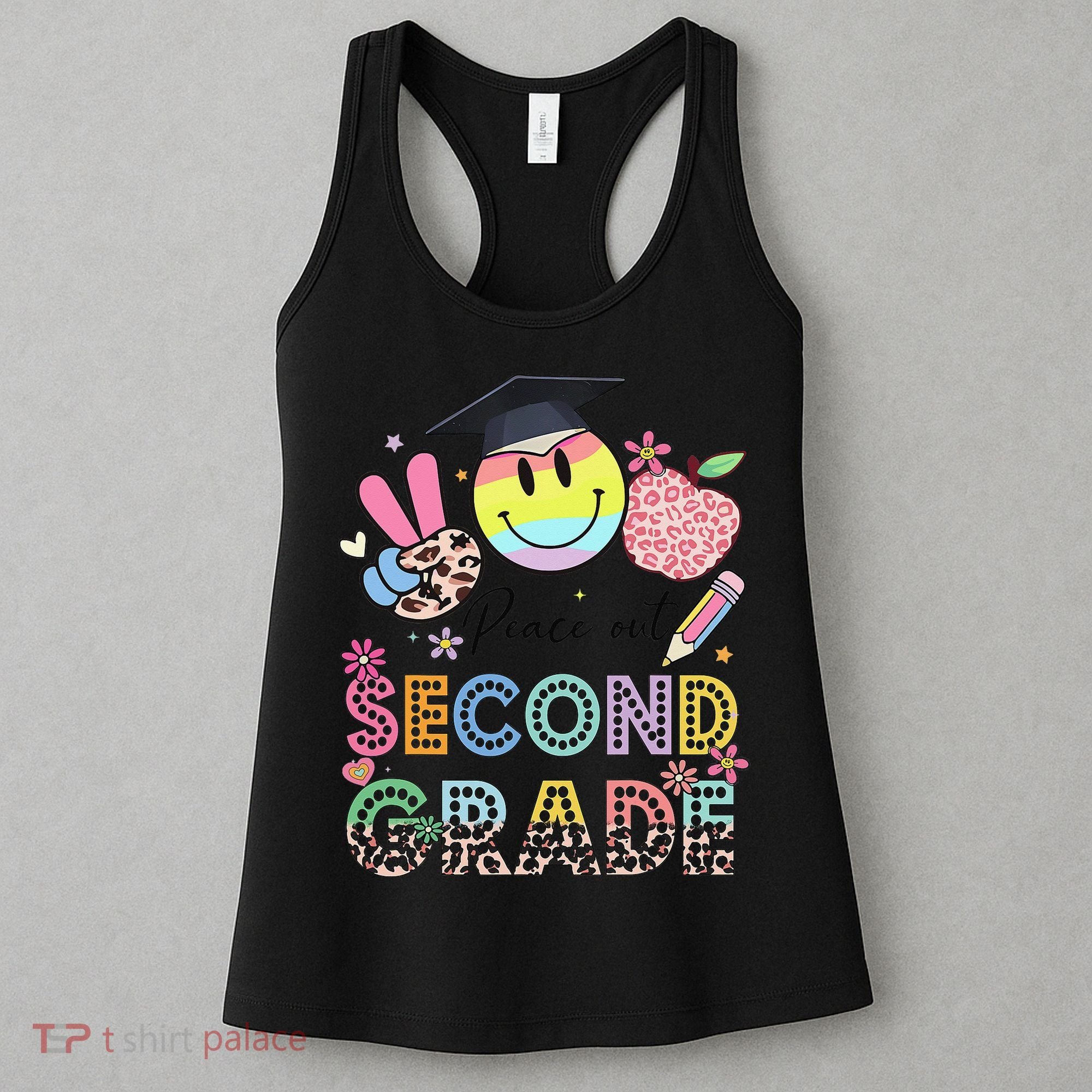 Peace Out 2nd Second Grade Graduation Last Day Of School Women's Tank Top
