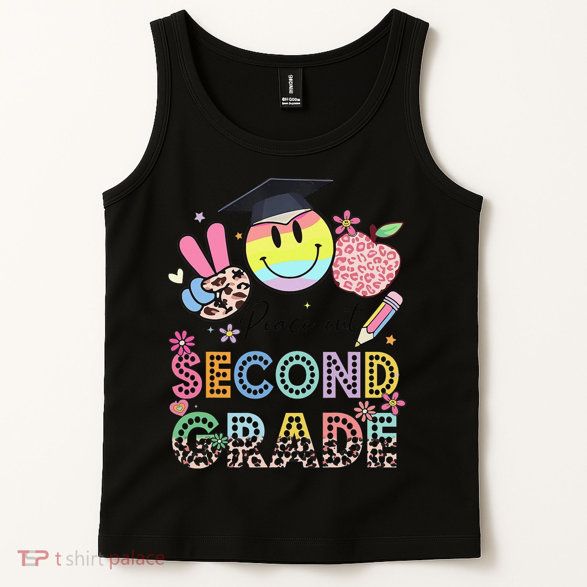 Peace Out 2nd Second Grade Graduation Last Day Of School Tank Top