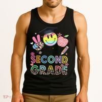Peace Out 2nd Second Grade Graduation Last Day Of School Tank Top thumb 3