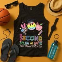 Peace Out 2nd Second Grade Graduation Last Day Of School Tank Top thumb 4