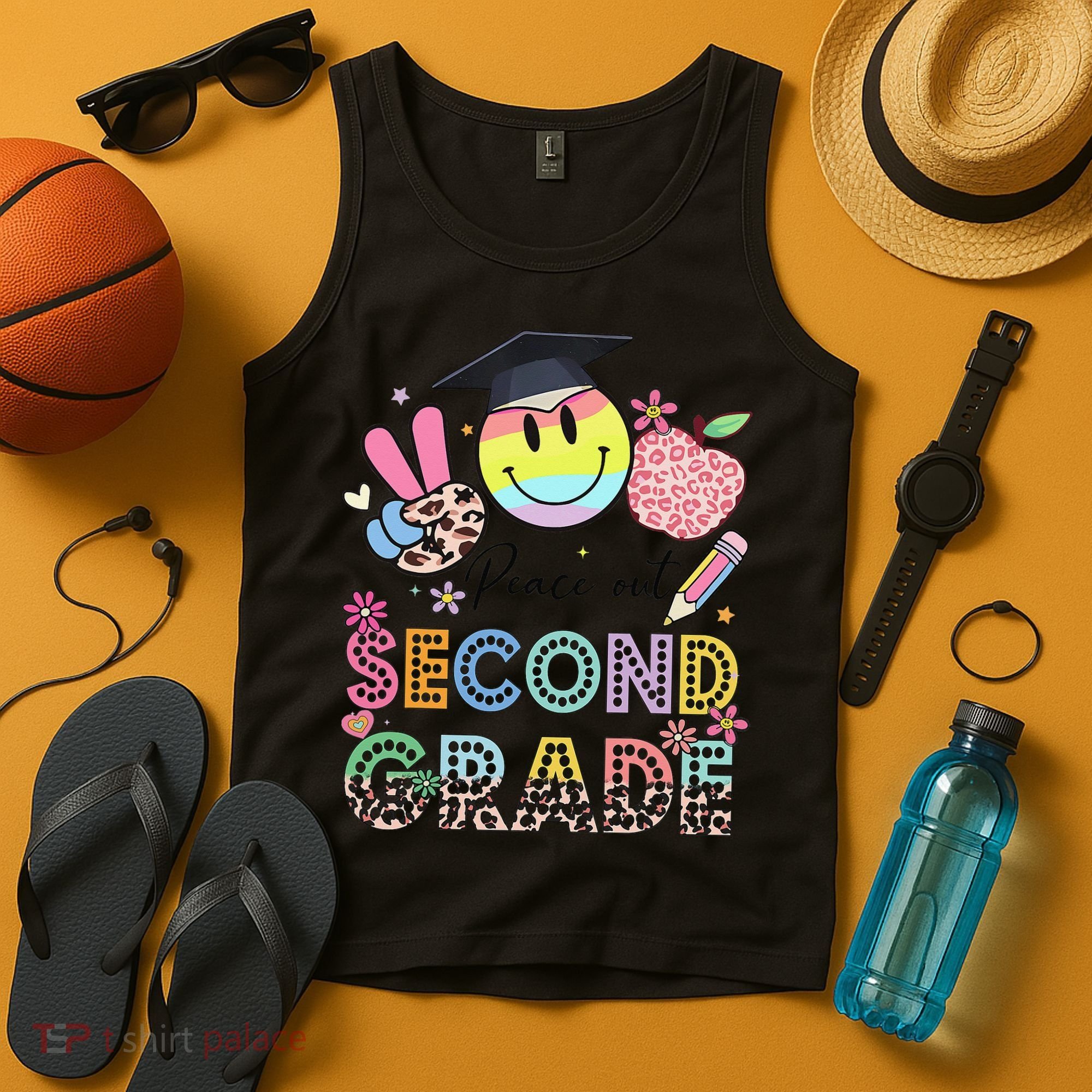Peace Out 2nd Second Grade Graduation Last Day Of School Tank Top
