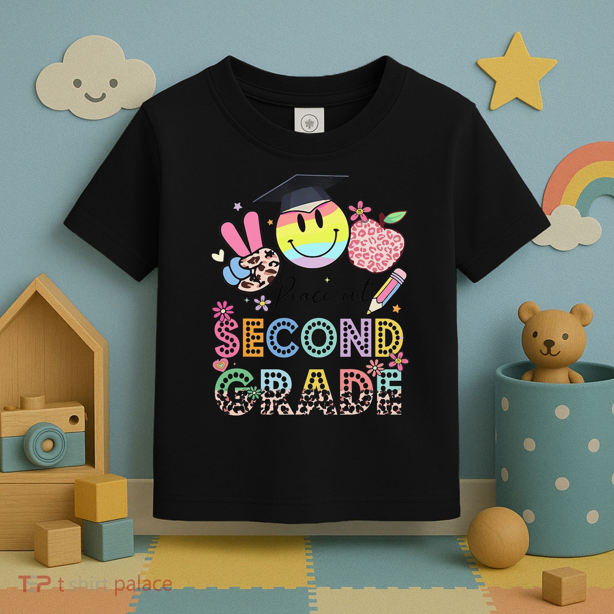 Peace Out 2nd Second Grade Graduation Last Day Of School Toddler T-Shirt