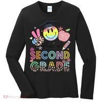 Peace Out 2nd Second Grade Graduation Last Day Of School Women's Long Sleeve Shirt thumb 0