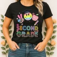 Peace Out 2nd Second Grade Graduation Last Day Of School Women's T-Shirt thumb 2