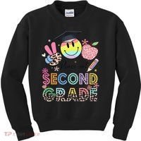 Peace Out 2nd Second Grade Graduation Last Day Of School Kids Sweatshirt thumb 0