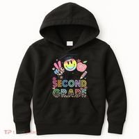 Peace Out 2nd Second Grade Graduation Last Day Of School Kids Hoodie thumb 0