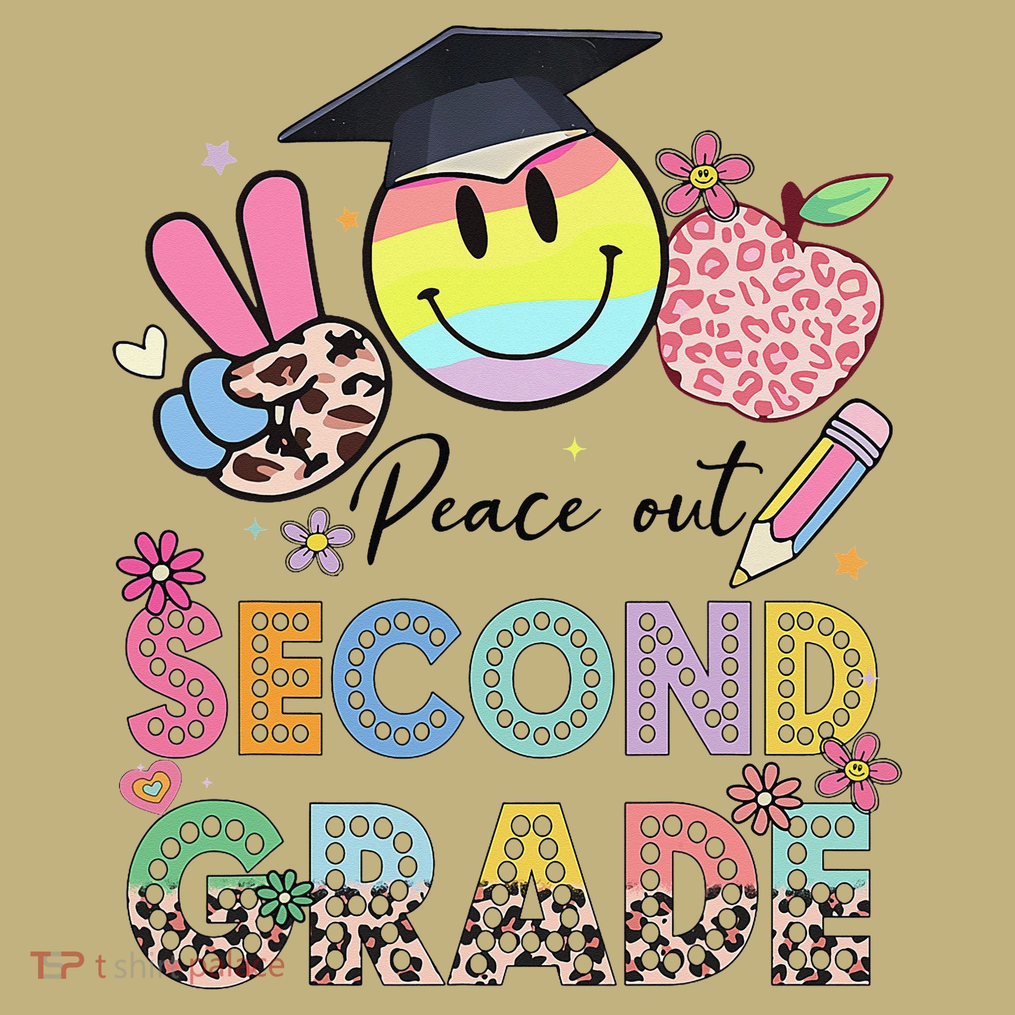 Peace Out 2nd Second Grade Graduation Last Day Of School Long Sleeve Shirt
