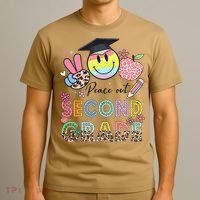 Peace Out 2nd Second Grade Graduation Last Day Of School T-Shirt thumb 3