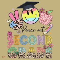 Peace Out 2nd Second Grade Graduation Last Day Of School Mousepad thumb 1