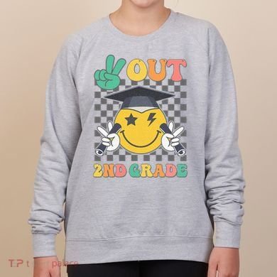 Peace Out 2nd Grade Graduation Last Day School Second Grade Women's Sweatshirt