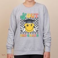 Peace Out 2nd Grade Graduation Last Day School Second Grade Women's Sweatshirt thumb 0
