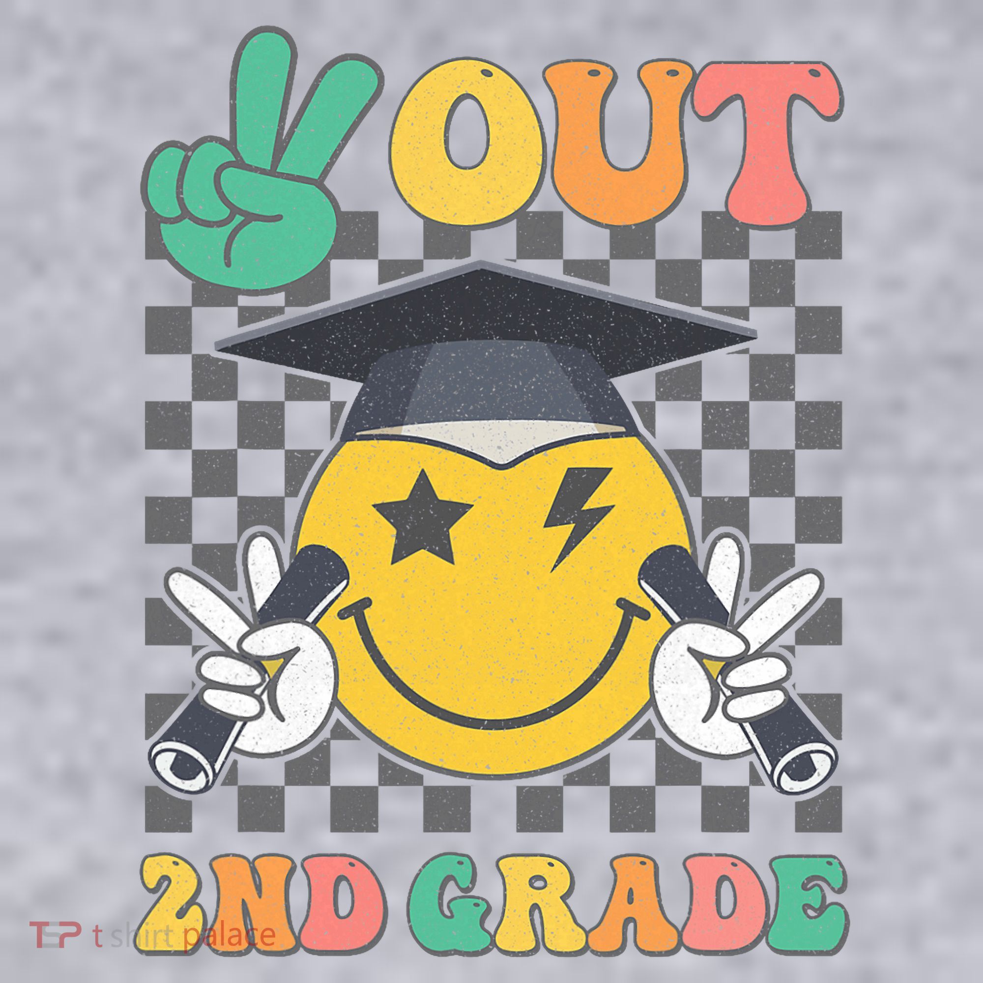 Peace Out 2nd Grade Graduation Last Day School Second Grade Women's Sweatshirt