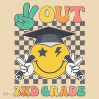 Peace Out 2nd Grade Graduation Last Day School Second Grade Tote Bag thumb 4