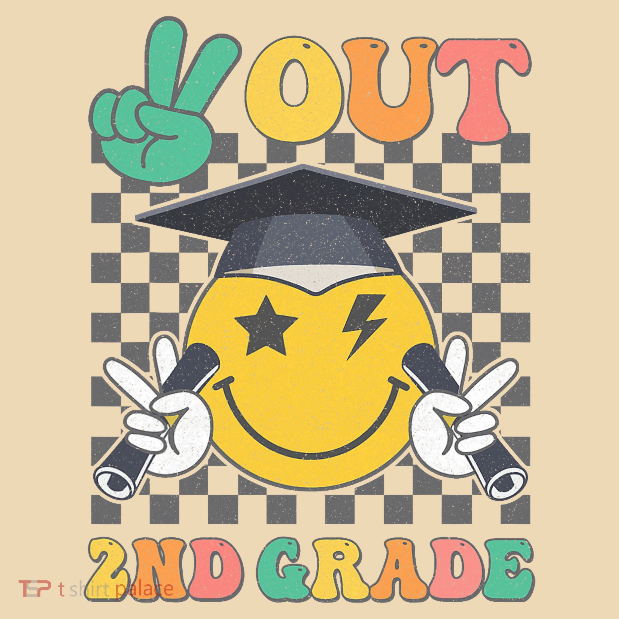 Peace Out 2nd Grade Graduation Last Day School Second Grade Tote Bag