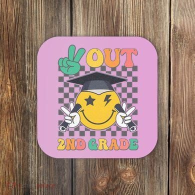 Peace Out 2nd Grade Graduation Last Day School Second Grade Coaster