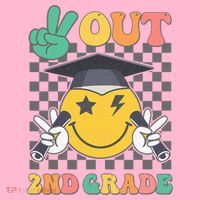 Peace Out 2nd Grade Graduation Last Day School Second Grade Coaster thumb 2