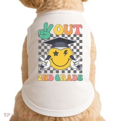 Peace Out 2nd Grade Graduation Last Day School Second Grade Doggie Tank