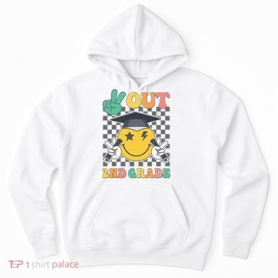 Peace Out 2nd Grade Graduation Last Day School Second Grade Hoodie