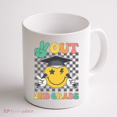 Peace Out 2nd Grade Graduation Last Day School Second Grade Coffee Mug back