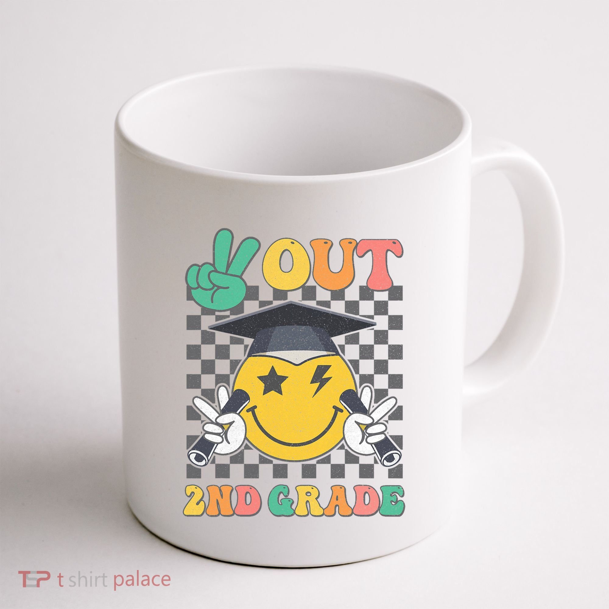 Peace Out 2nd Grade Graduation Last Day School Second Grade Coffee Mug