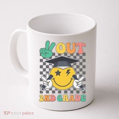 Peace Out 2nd Grade Graduation Last Day School Second Grade Coffee Mug