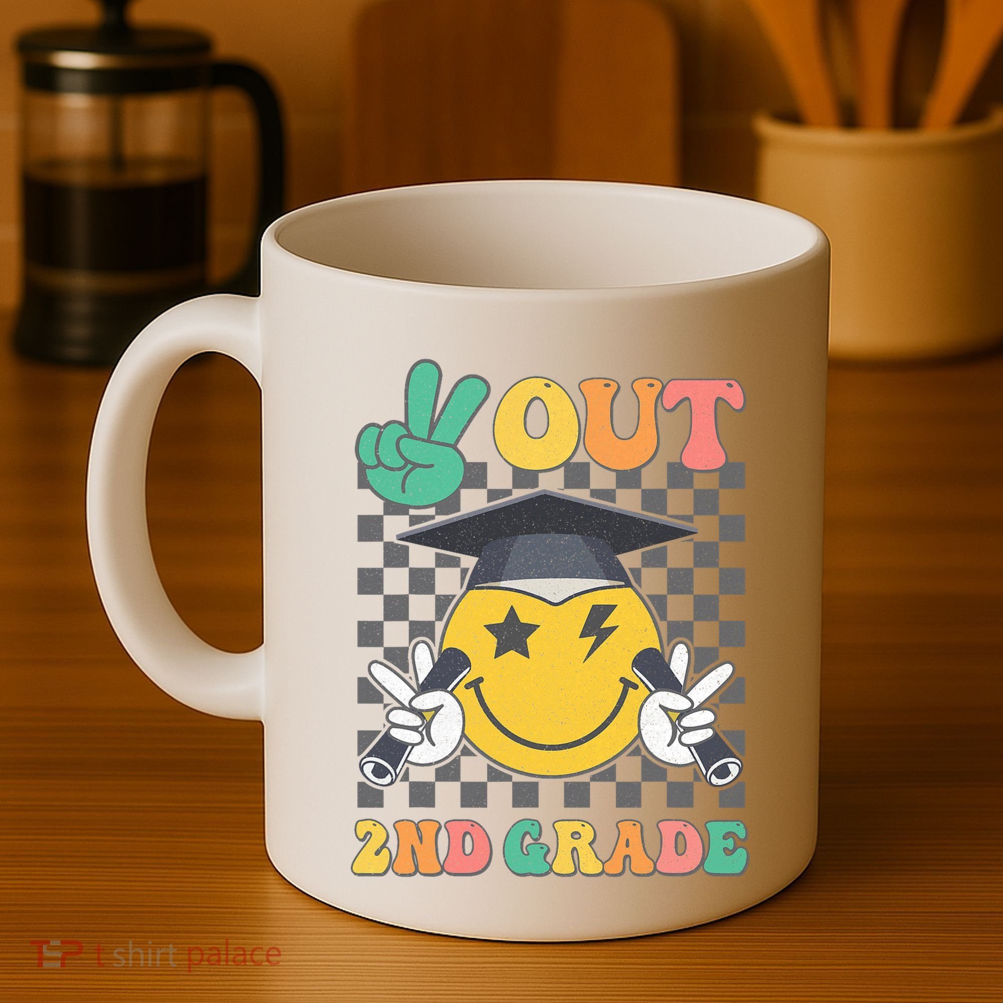 Peace Out 2nd Grade Graduation Last Day School Second Grade Coffee Mug