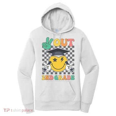 Peace Out 2nd Grade Graduation Last Day School Second Grade Women's Hoodie