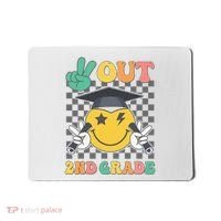 Peace Out 2nd Grade Graduation Last Day School Second Grade Mousepad thumb 0