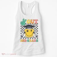 Peace Out 2nd Grade Graduation Last Day School Second Grade Women's Tank Top thumb 0