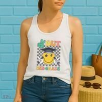 Peace Out 2nd Grade Graduation Last Day School Second Grade Women's Tank Top thumb 2