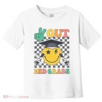 Peace Out 2nd Grade Graduation Last Day School Second Grade Toddler T-Shirt thumb 0