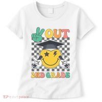 Peace Out 2nd Grade Graduation Last Day School Second Grade Women's T-Shirt thumb 0