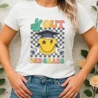 Peace Out 2nd Grade Graduation Last Day School Second Grade Women's T-Shirt thumb 2