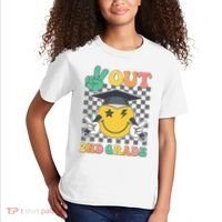 Peace Out 2nd Grade Graduation Last Day School Second Grade Kids T-Shirt thumb 2