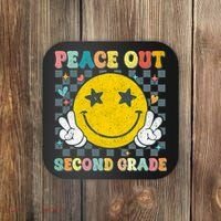 Peace Out 2nd Grade Graduation Last Day School Second Grade  Coaster thumb 0