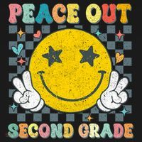 Peace Out 2nd Grade Graduation Last Day School Second Grade  Toddler Hoodie thumb 2