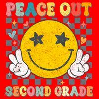 Peace Out 2nd Grade Graduation Last Day School Second Grade  Santa Hat thumb 1