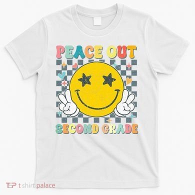 Peace Out 2nd Grade Graduation Last Day School Second Grade  T-Shirt