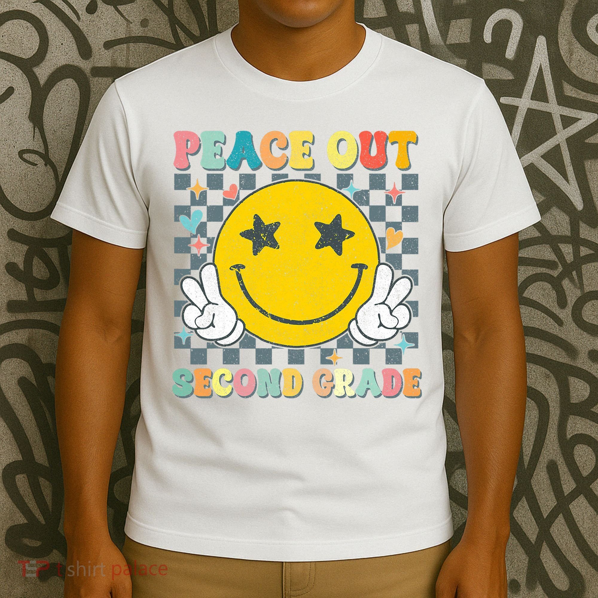 Peace Out 2nd Grade Graduation Last Day School Second Grade  T-Shirt