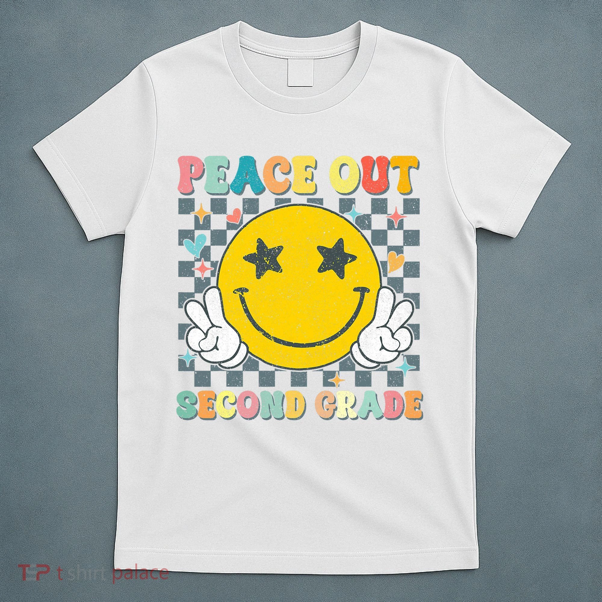 Peace Out 2nd Grade Graduation Last Day School Second Grade  T-Shirt