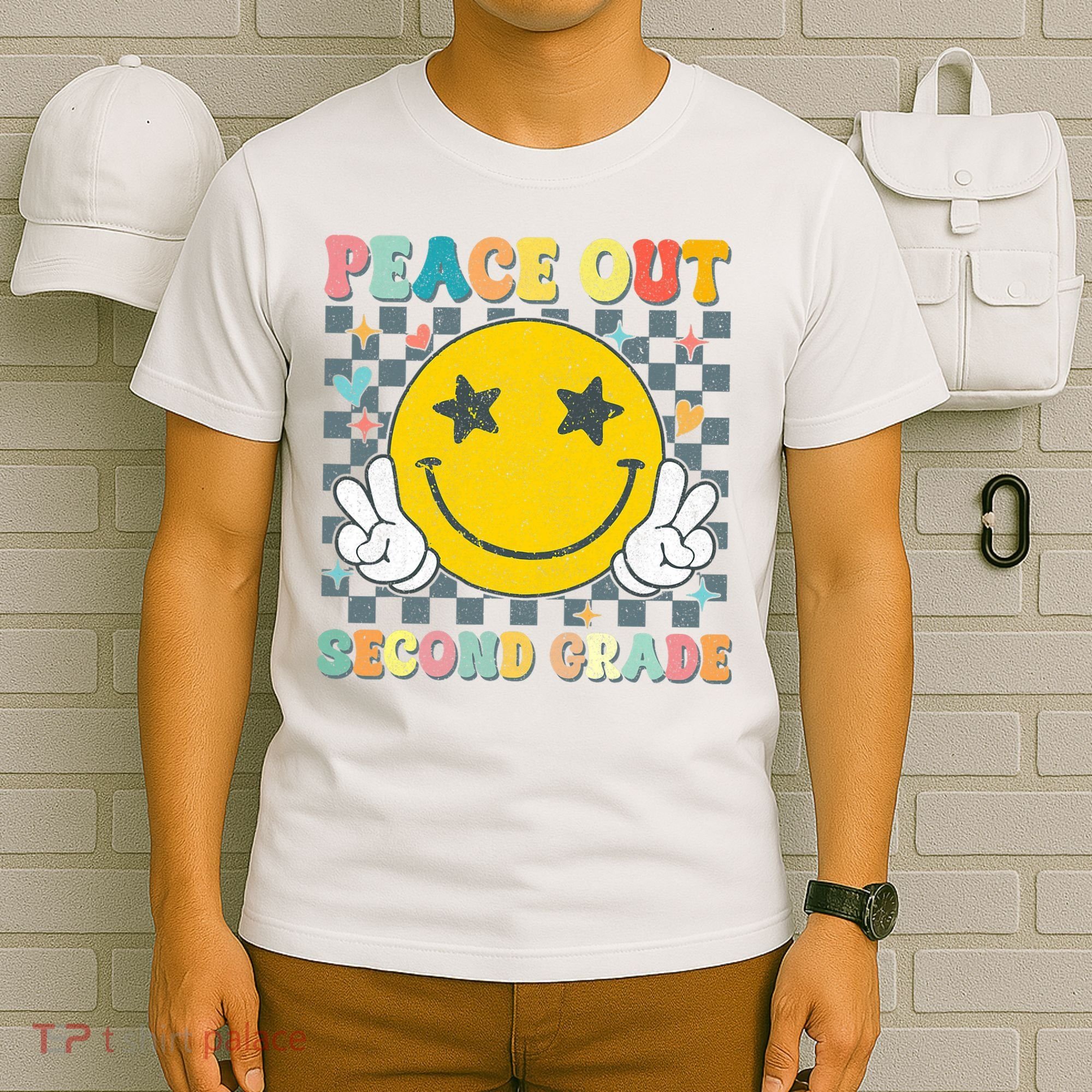 Peace Out 2nd Grade Graduation Last Day School Second Grade  T-Shirt