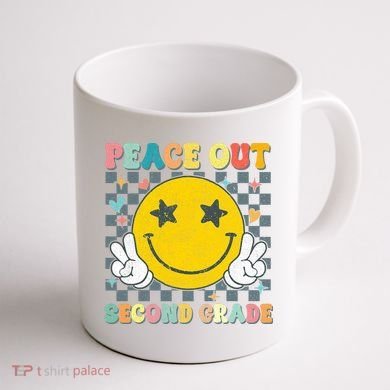 Peace Out 2nd Grade Graduation Last Day School Second Grade  Coffee Mug back